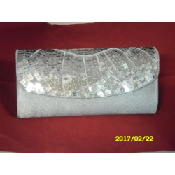 POCHETTE CERIMONIA RASO CON PAILLETS E.CORTI ART. 45230