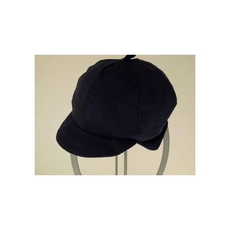 CAPPELLINO BABY IN MAGLINA 100% COTONE BLU