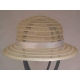 CAPPELLO  CERIMONIA BIMBA AVORIO CON LAME' ORO