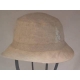 CAPPELLO PESCATORE CON RETE TINTA UNITA 100% LINO