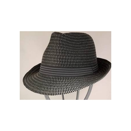 CAPPELLO TRILBY ZEBRATO 100% PAGLIA NATURALE