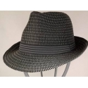 CAPPELLO TRILBY ZEBRATO 100% PAGLIA NATURALE