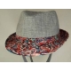 CAPPELLO TRILBY CON FALDA FANTASIA