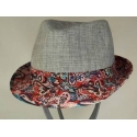 CAPPELLO TRILBY CON FALDA FANTASIA