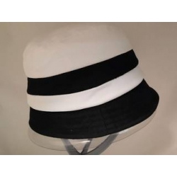 CLOCHE DONNA AMATI'  BIANCO/NERO