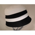 CLOCHE DONNA AMATI'  BIANCO/NERO