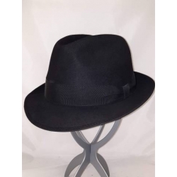 CAPPELLO PANIZZA ROYAL CHIFFI PURO FELTRO NERO