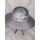 CAPPELLO TESA MEDIA CON NASTRO E STRASS