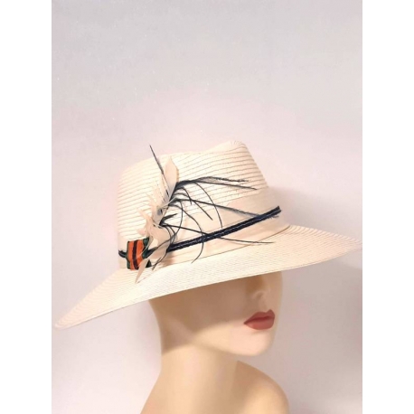 CAPPELLO DONNA CASUAL CON PIUME