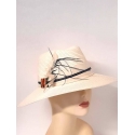 CAPPELLO DONNA CASUAL CON PIUME