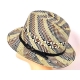 TRILBY PAGLIA MULTICOLORE CON CINTURINO