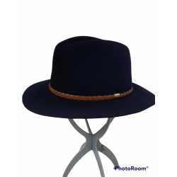 CAPPELLO CASUAL IN FELTRO LANA CON CINTURINO