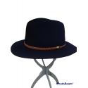 CAPPELLO CASUAL IN FELTRO LANA CON CINTURINO