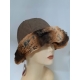 CAPPELLO AMATI  IMPERMEABILE TRAPUNTATO CON ECO PELO