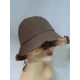 CAPPELLO AMATI  IMPERMEABILE TRAPUNTATO CON ECO PELO