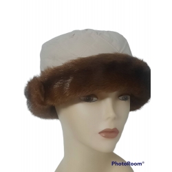 CAPPELLO DONNA IMPERMEABILE CON BORDO ECO PELLICCIA