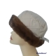 CAPPELLO DONNA IMPERMEABILE CON BORDO ECO PELLICCIA