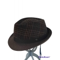 PANIZZA CAPPELLO ROCK BICOLORE MARRONE