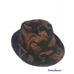 CAPPELLO TRILBY TESSUTO DAMASCATO BY ALESSANDRA BACCI