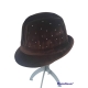 CAPPELLO TRILBY DONNA VELLUTO MARRONE