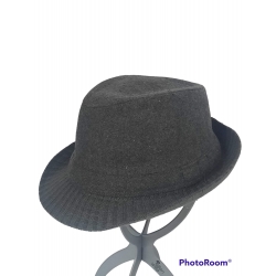 CAPPELLO TRILBY GRIGIO FALDA IN MAGLIA