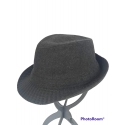 CAPPELLO TRILBY GRIGIO FALDA IN MAGLIA