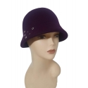 CAPPELLO CLOCHE FELTRO CON BORCHE