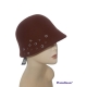 CAPPELLO CLOCHE FELTRO CON BORCHE