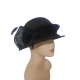 CAPPELLO PAGLIA CERIMONIA NERO ART.8920