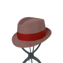 CAPPELLO TRILBY SCOZZESE ROSSO