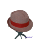 CAPPELLO TRILBY SCOZZESE ROSSO