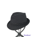 CAPPELLO TRILBY SCOZZESE BLU/GRIGIO