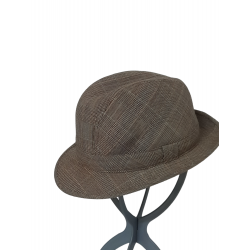 CAPPELLO ZENITH FRESCO LANA SCOZZESE MARRONE