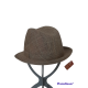 CAPPELLO ZENITH FRESCO LANA SCOZZESE MARRONE