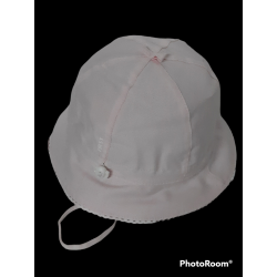 CAPPELLO CLOCHE BAMBINA ROSA 100% COTONE