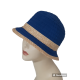 CAPPELLO CLOCHE TESSUTO/PAGLIA