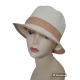 CAPPELLO CLOCHE TESSUTO/PAGLIA