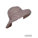 CAPPELLO PAMELA VICHY TESA LARGA 100% COTONE