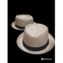 CAPPELLO PORK PIE DIAMANTE 100% PAGLIA