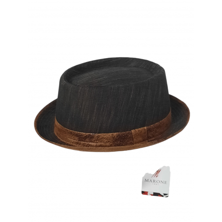 CAPPELLO PORK PIE MALTINTO BICOLORE BY MARONE