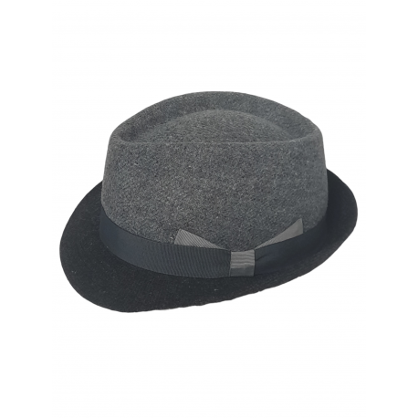 CAPPELLO TRILBY BICOLORE 100% LANA BY MARONE